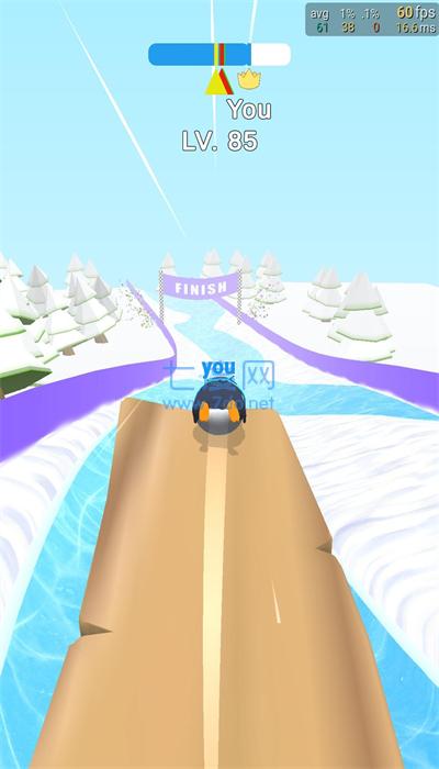企鹅雪地赛游戏截图0