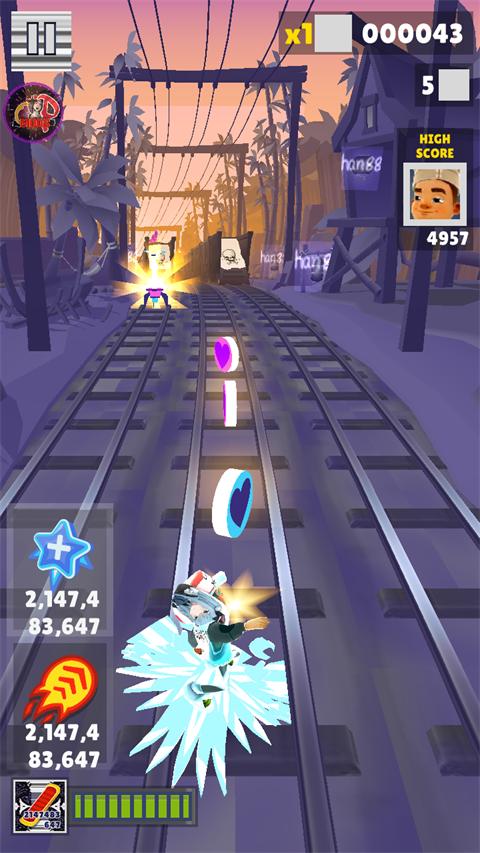 地铁跑酷ww角色滑板全定制版截图2