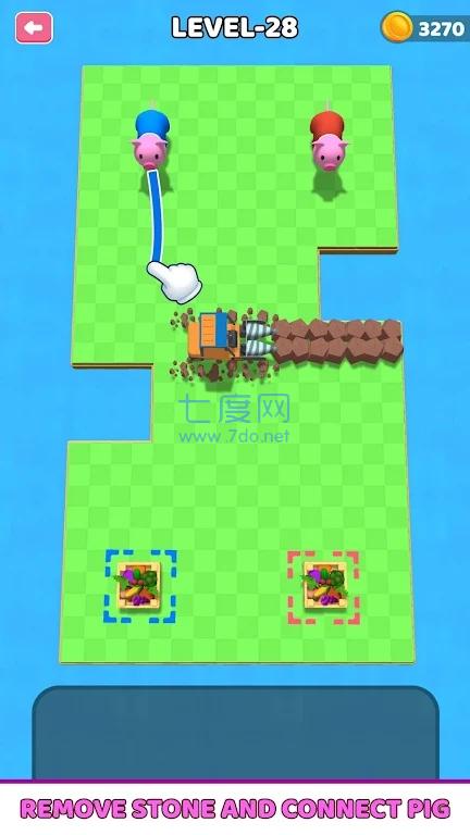 小猪奔跑拼图PigRush SolitairePuzzle截图0