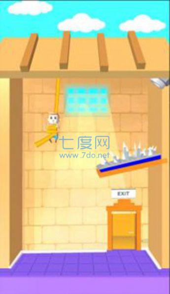 营救男孩绳索出口