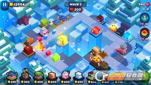 抵御方块塔防游戏手机版截图1