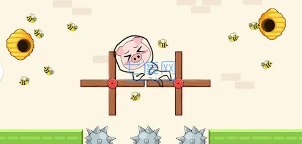 疯狂猪猪画线救援游戏截图2