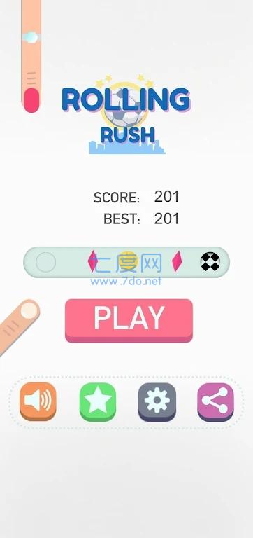 扔球滑动Rolling Rush截图0