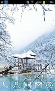 恬静雪景动态壁纸截图1