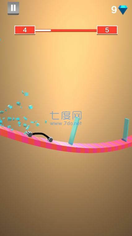 形状画线滚动游戏