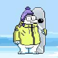 像素北极熊滑雪游戏官方版（Fluffy Iceboard） 