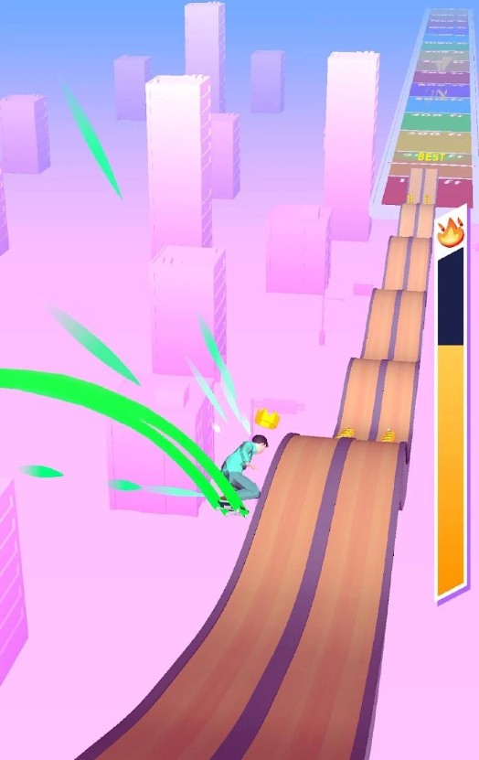 3D滑板竞速赛游戏中文版（SkateHills）图片1