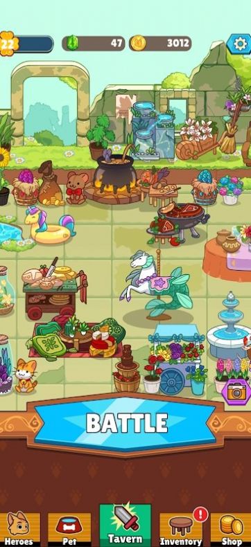 点击猫空闲英雄游戏中文版（Clicker Cats）图片1