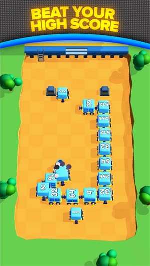 贪食小火车2048截图1