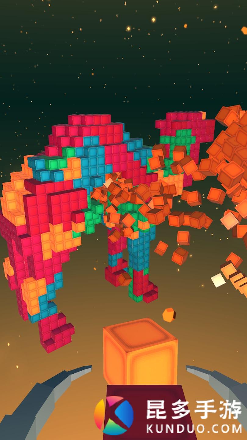 太空炮击方块游戏中文版（Colors 3D） 截图2