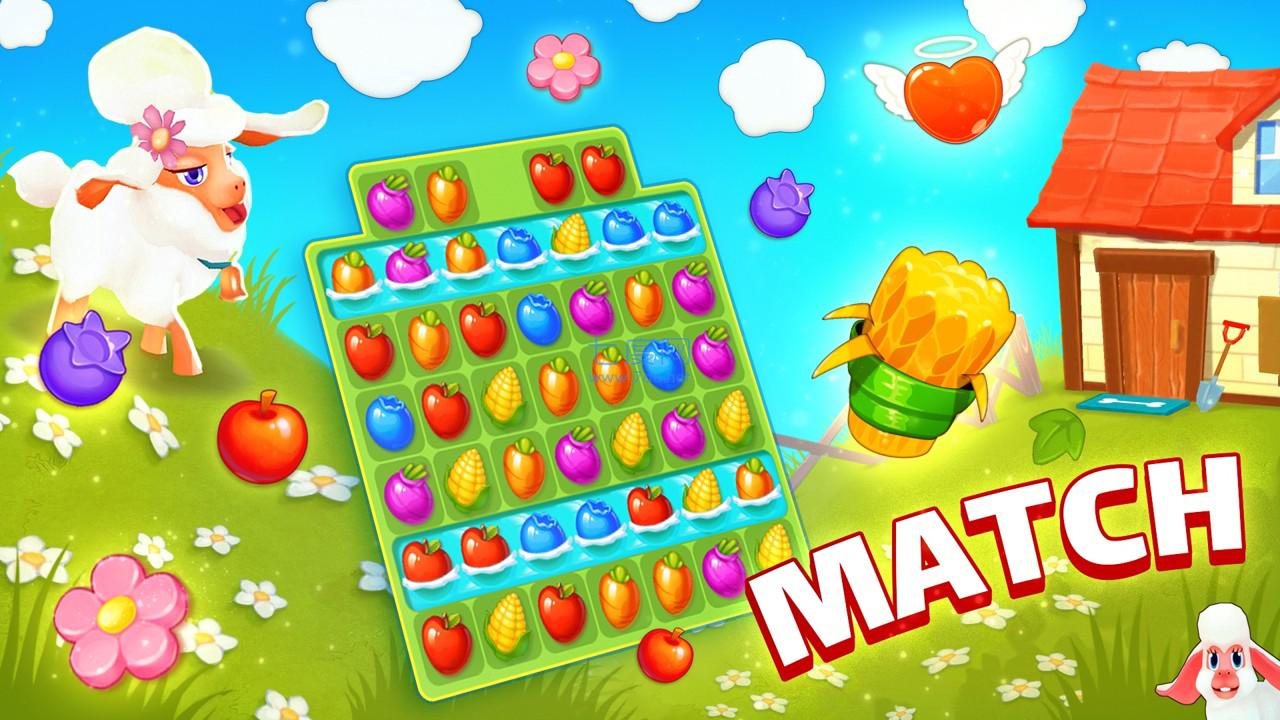农场匹配3(Farm: Match 3 puzzle)截图0