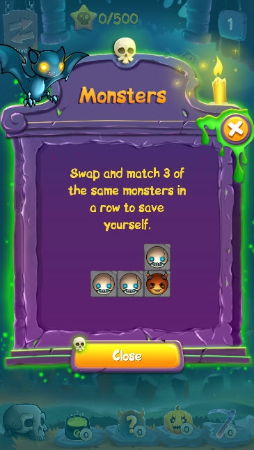 Halloween Monsters(万圣节消除大作战)截图1