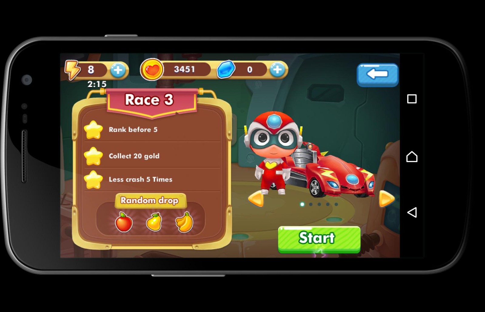 3D卡通迷你赛车  v19101B