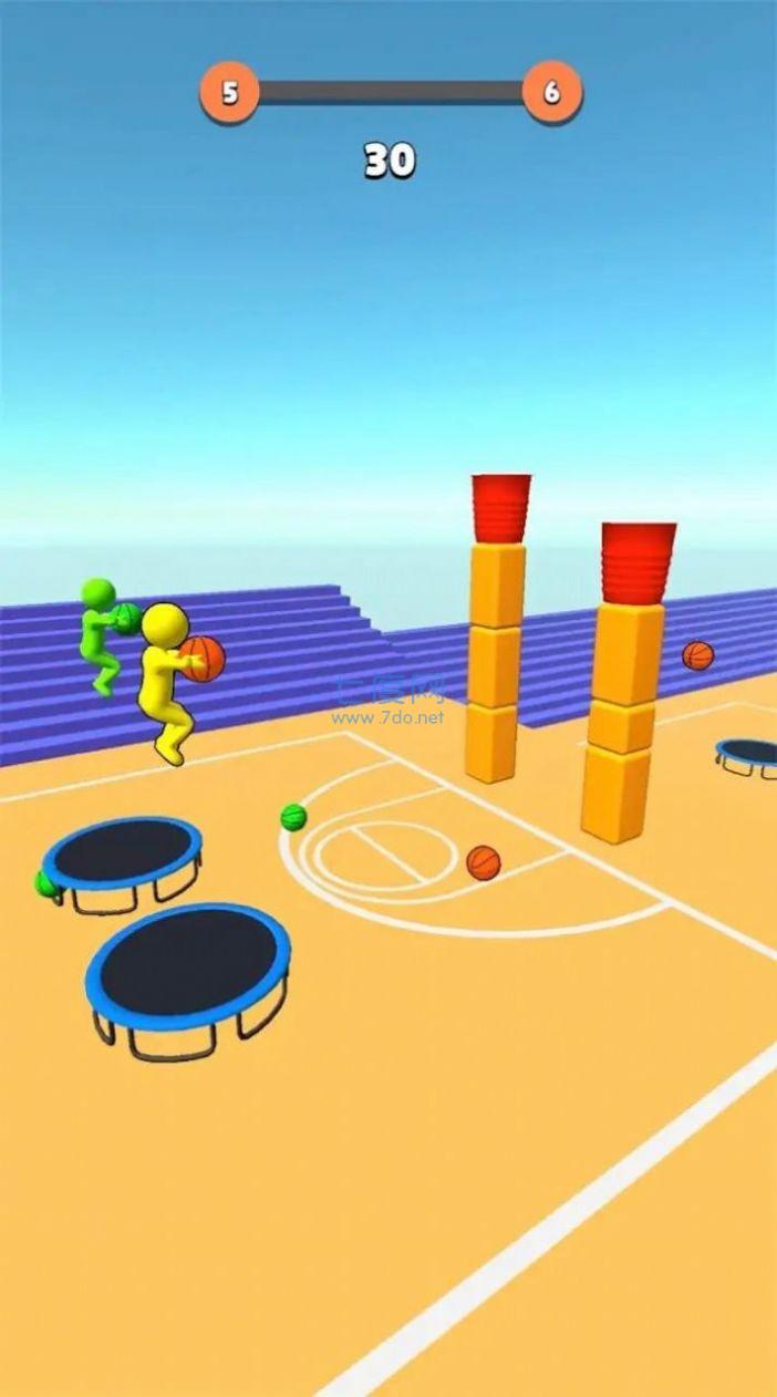 弹跳扣篮3D游戏