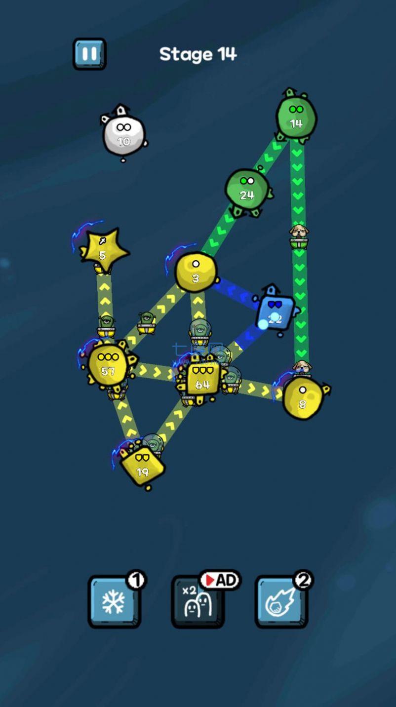 太空战争行星防御游戏