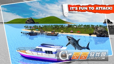 愤怒的鲨鱼模拟3D v1.6 安卓版