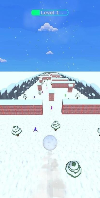 雪球向前滚游戏官方版(Snowball Down) 截图1