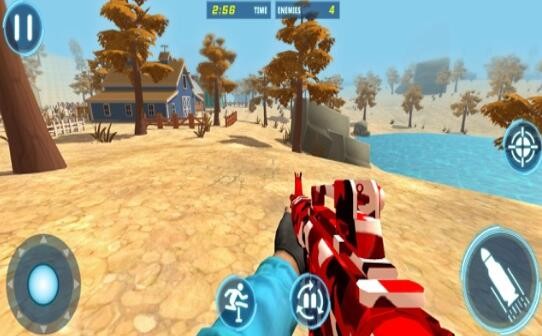 惊人的3D枪射击战场截图2