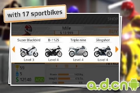 短程高速赛车:摩托车版 Drag Racing: Bike Edition v1.0.63 v3.1.5