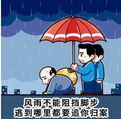 追逃追赃表情包截图2