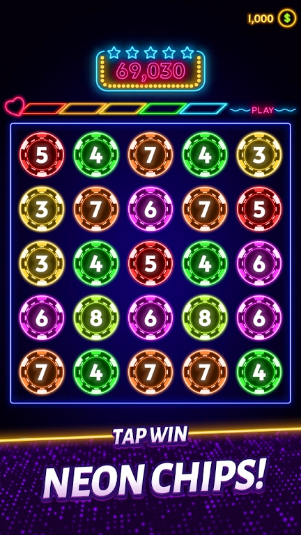 霓虹芯片消除游戏截图1