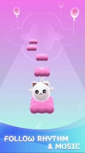 猫咪唱歌跳跃游戏截图1