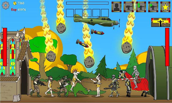 战争进化史手机版(Age Of War)截图2