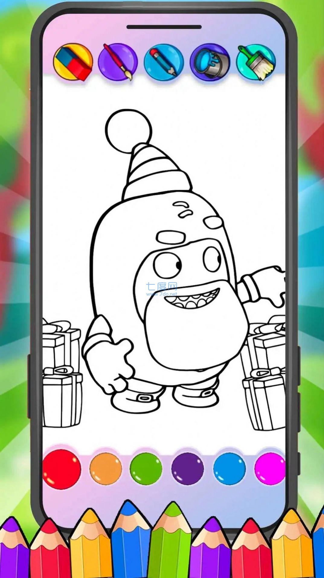 奇数涂色Oddbods ColoringGame