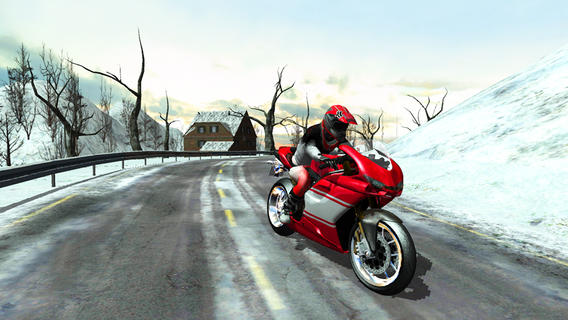 SpeedMoto2(极速摩托冬季高速公路拉力赛最新版)截图0