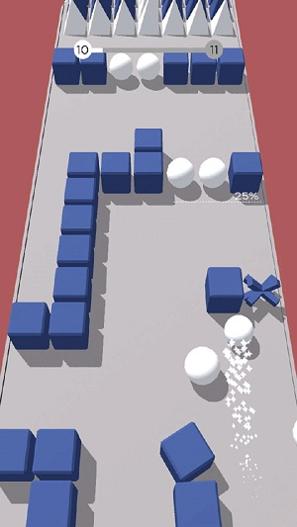 彩色躲避球球3D截图0