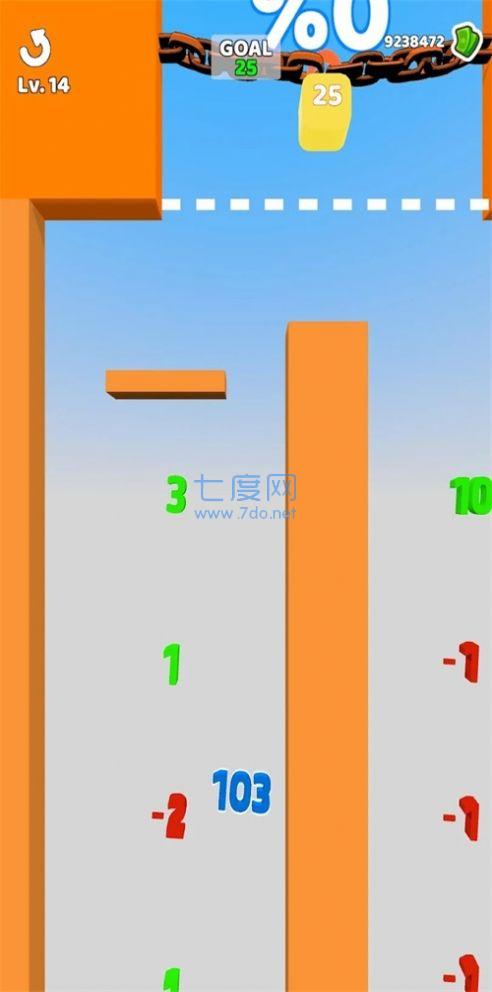 上升的数字3D游戏截图0