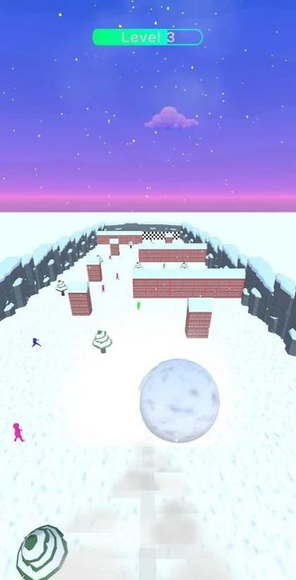 雪球向前滚游戏官方版(Snowball Down) 截图0