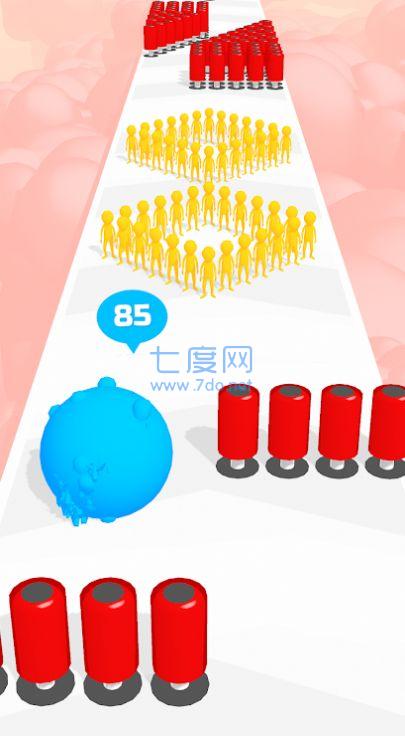 翻滚人群冲刺游戏截图0