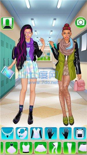 高校女生装扮游戏