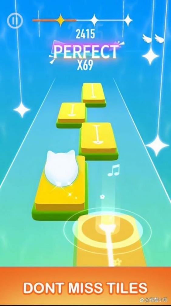 猫咪唱歌跳跃游戏截图0