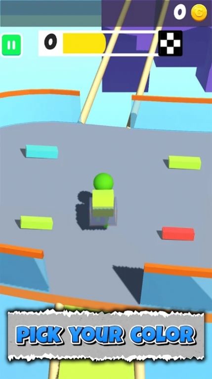 搭桥跑酷冲刺比赛截图0