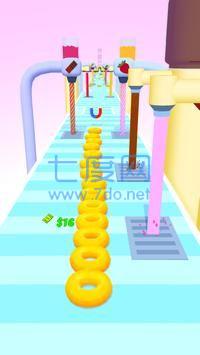甜甜圈堆栈跑酷比赛3D截图1