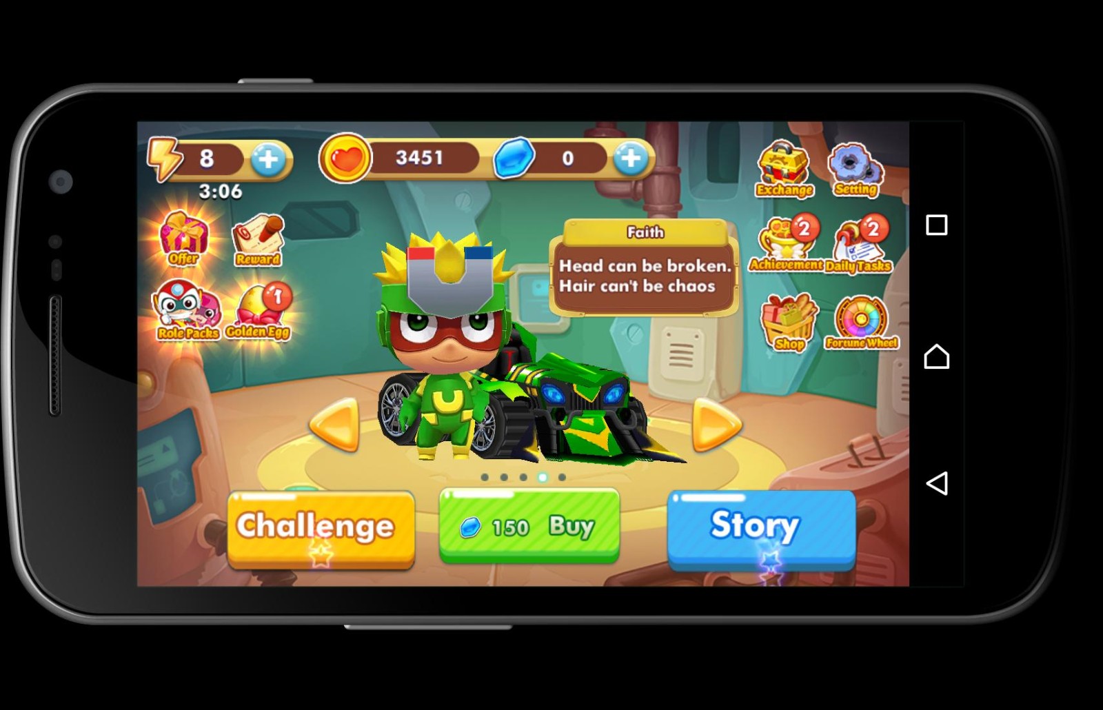 3D卡通迷你赛车  v19101B