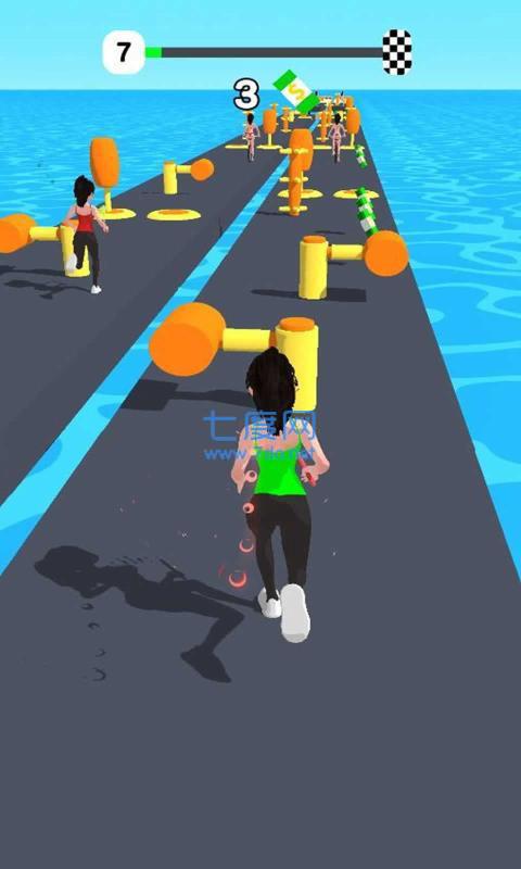 女孩接力赛3D
