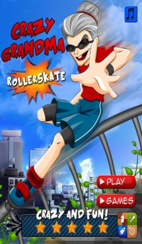 老奶奶滑旱冰 Crazy Grandma Rollerskate Run v3.1.5