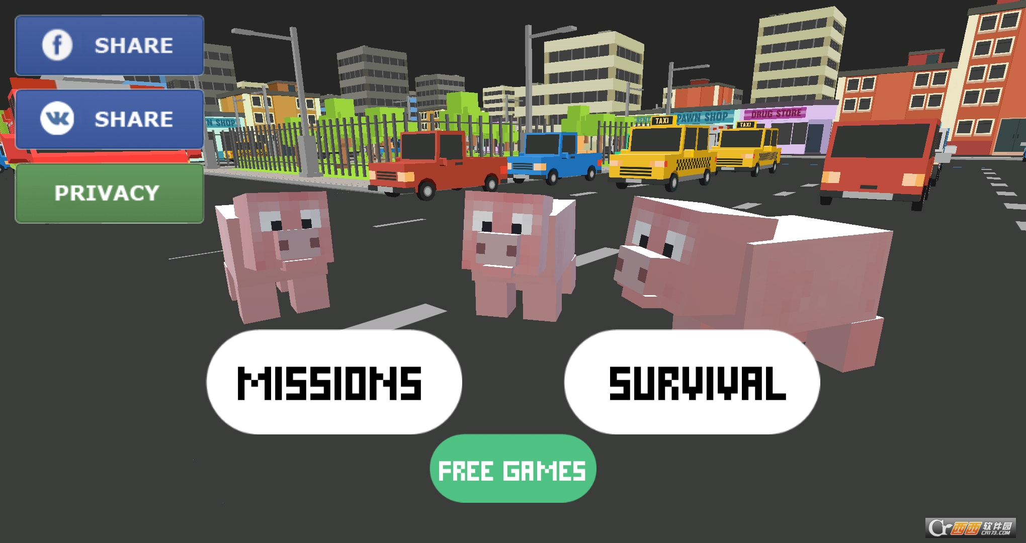 Blocky City Pig v1.02 安卓版