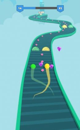 双球扭转跑酷游戏安卓官方版（TwistedBalls）图片1