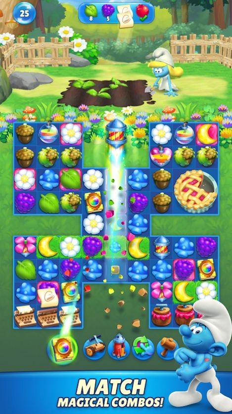 蓝精灵魔术比赛游戏中文版（Magic Match） 截图2