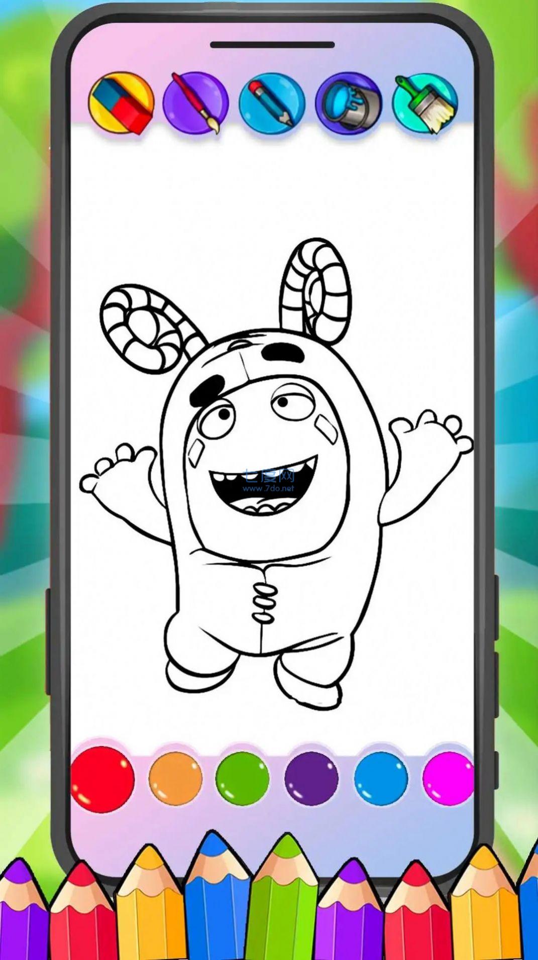 奇数涂色Oddbods ColoringGame