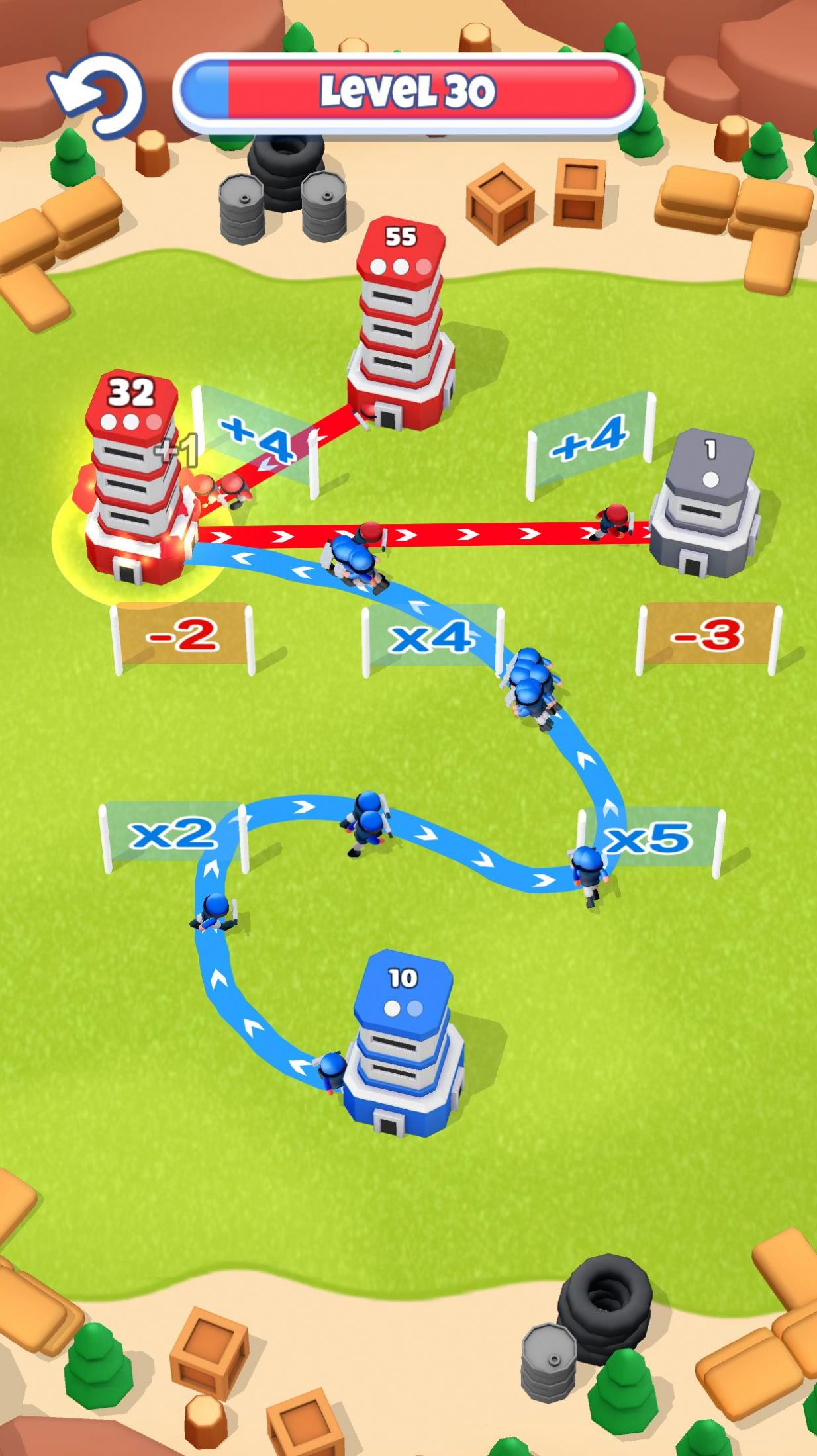 红蓝军对抗演练游戏官方版(Tower War) 截图2