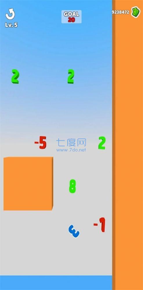 上升的数字3D游戏截图2