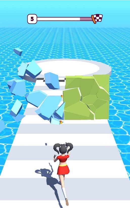 美少女枪手跑游戏安卓版（Shoot and Run 3D） 截图1