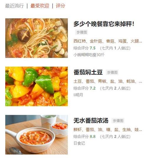 番茄菜谱截图0