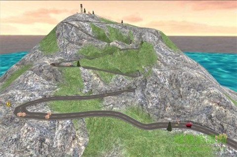 盘山公路汽车