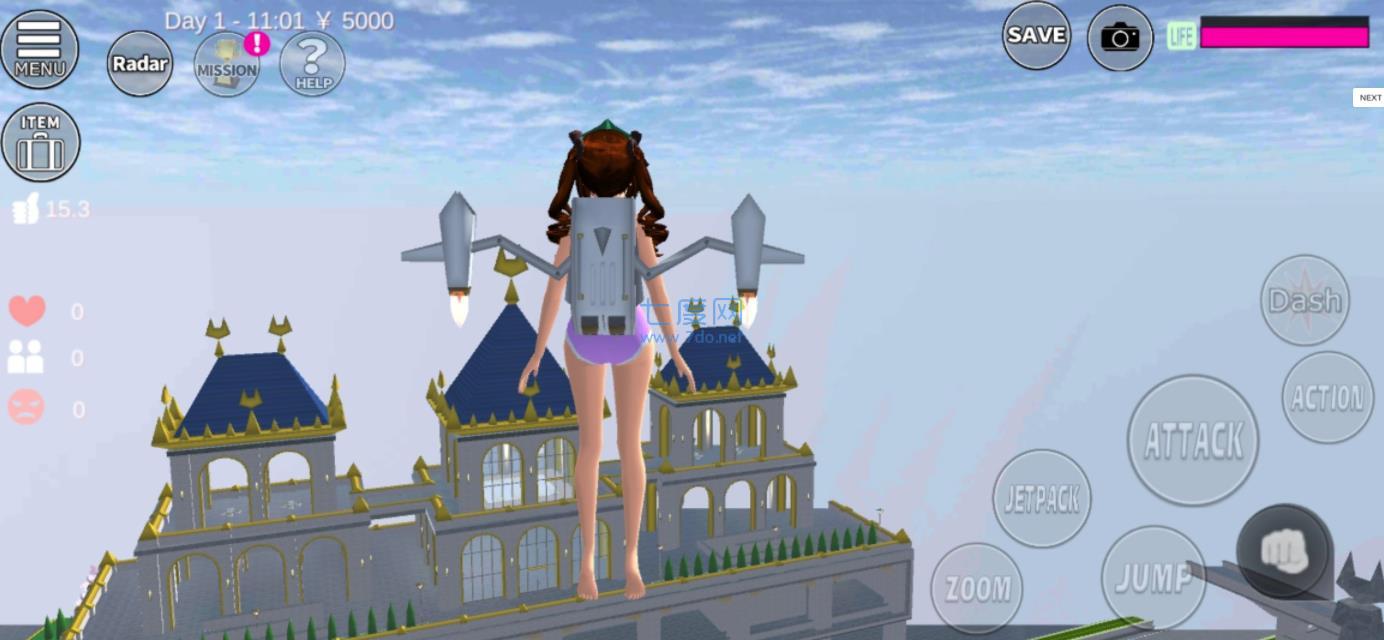 新版的樱花校园模拟器 1.039.55